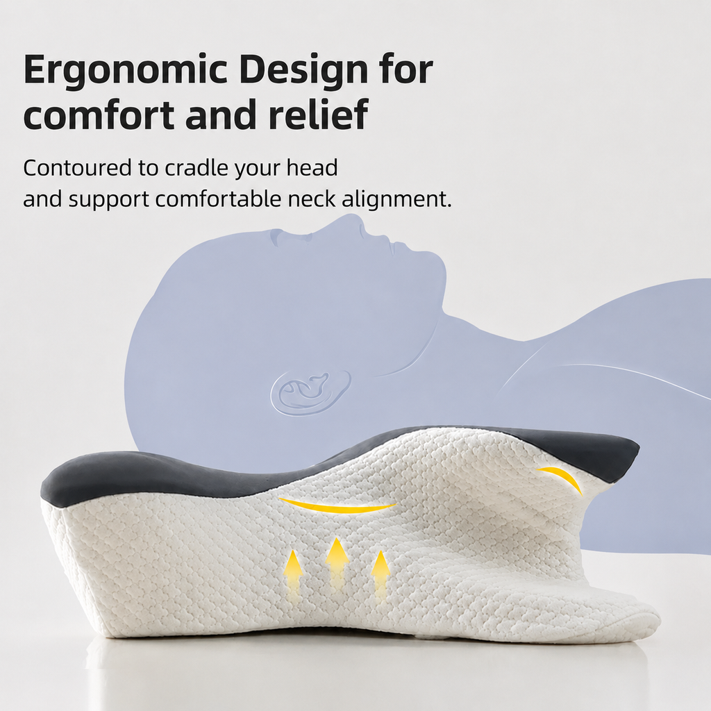 Miso Ergo Pillow - Ergonomic Memory Foam Pillow